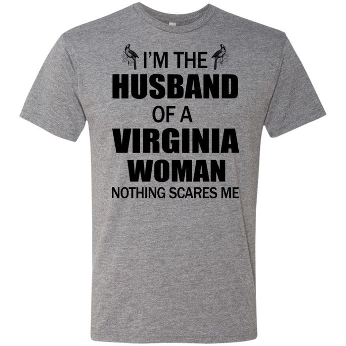 I'm The Husband Of A Virginia Woman T-Shirt - T-shirt Teezalo