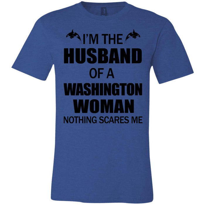 I'm The Husband Of A Washington Woman T-Shirt - T-shirt Teezalo