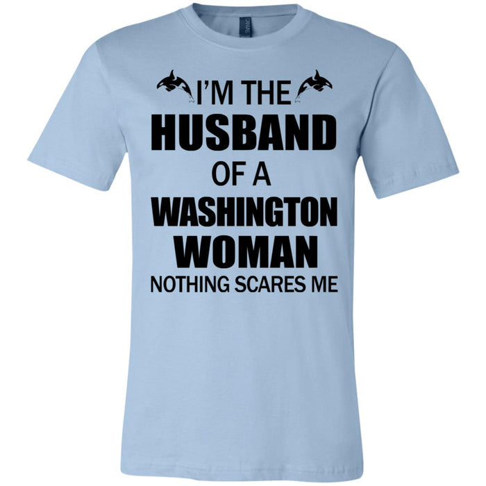 I'm The Husband Of A Washington Woman T-Shirt - T-shirt Teezalo