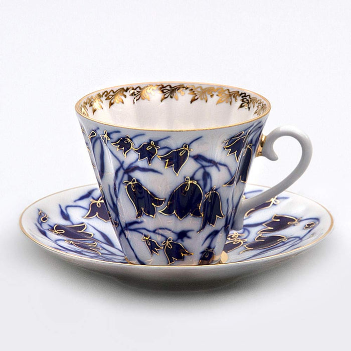 Imperial / Lomonosov Porcelain 'Bluebells' Tea Set 14 pc. for 6 persons