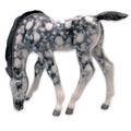 Imperial / Lomonosov Porcelain Grazing Dapple Gray Foal Figurine