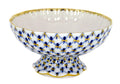 Imperial/Lomonosov Porcelain Candy Dish Cobalt Net