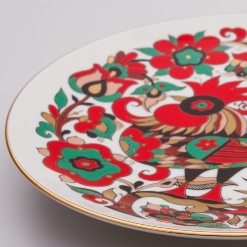Imperial/Lomonosov Porcelain 'Red Rooster' Decorative Plate