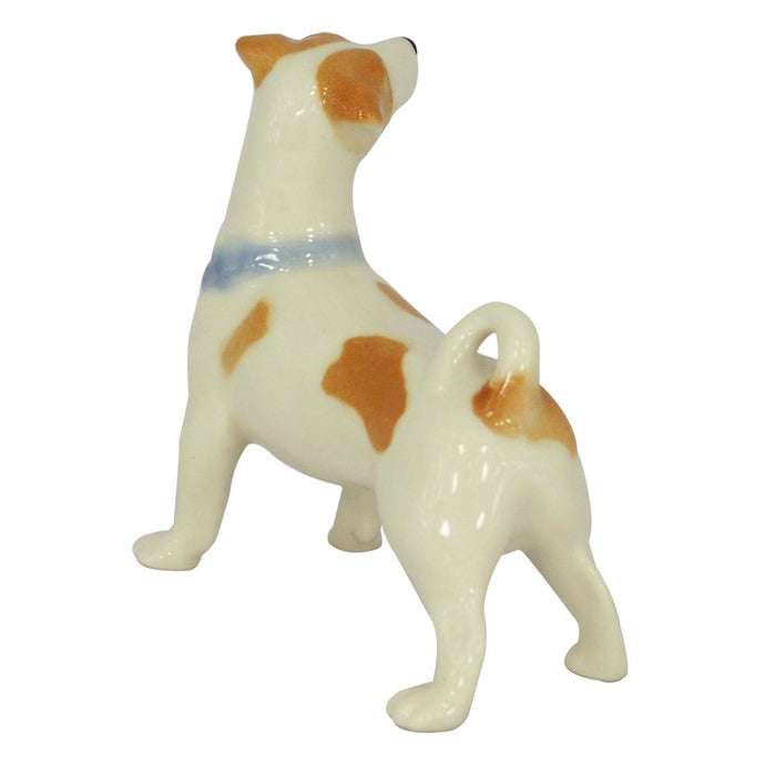 Jack Russell Terrier Dog Standing Lomonosov Porcelain Collectible Figurine