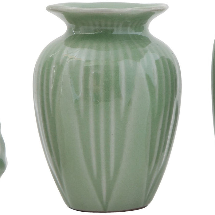 Jade Stoneware Vase