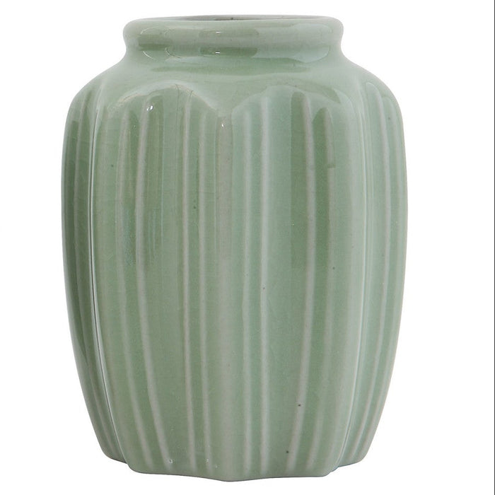 Jade Stoneware Vase