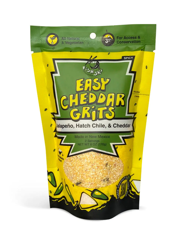 Jalapeno, Hatch Green Chile, + Cheddar Yellow Corn Grits
