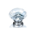 Josef Martin Julia 30mm Knob - Chrome/Crystal