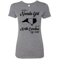 Just A Nevada Girl In A North Carolina World T Shirt - T-shirt Teezalo