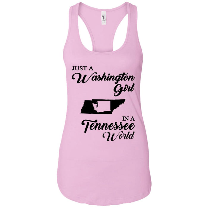 Just A Washington Girl In A Tennessee World T-Shirt - T-shirt Teezalo