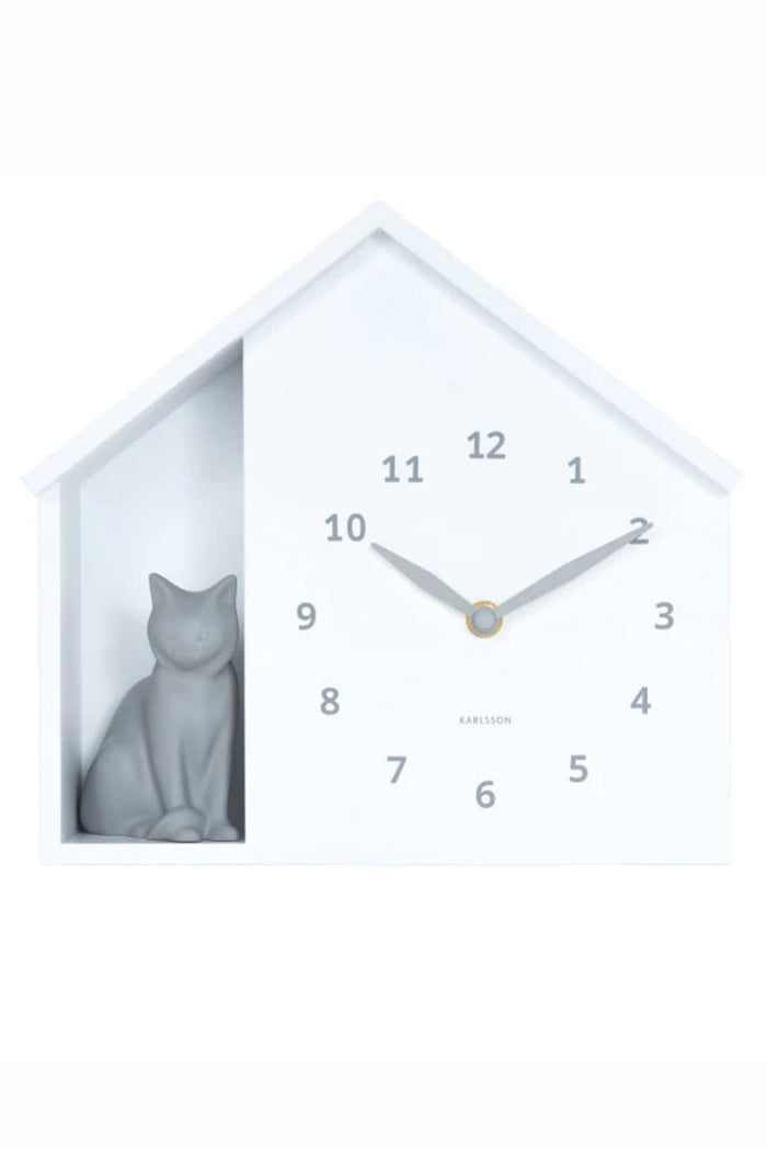 Karlsson Peeking Cat Cuckoo Clock