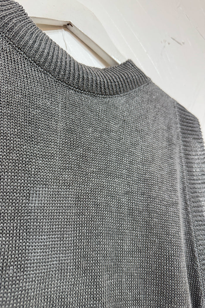 Knits by Blue - Lula Sleeveless Linen Vest in Smoke