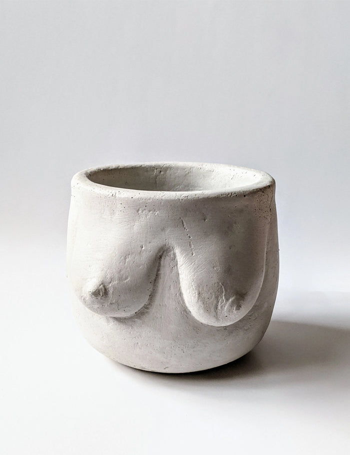 Large Boob Concrete Planter