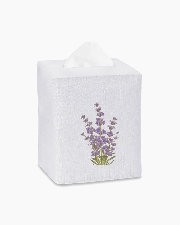 Lavender Linen Tissue Box Cover