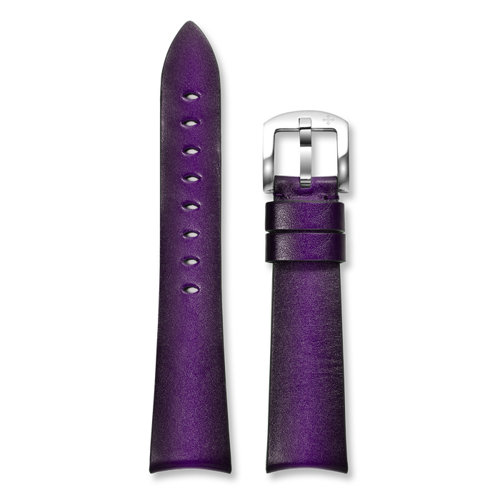 Leather Strap 20mm - Fumè Purple