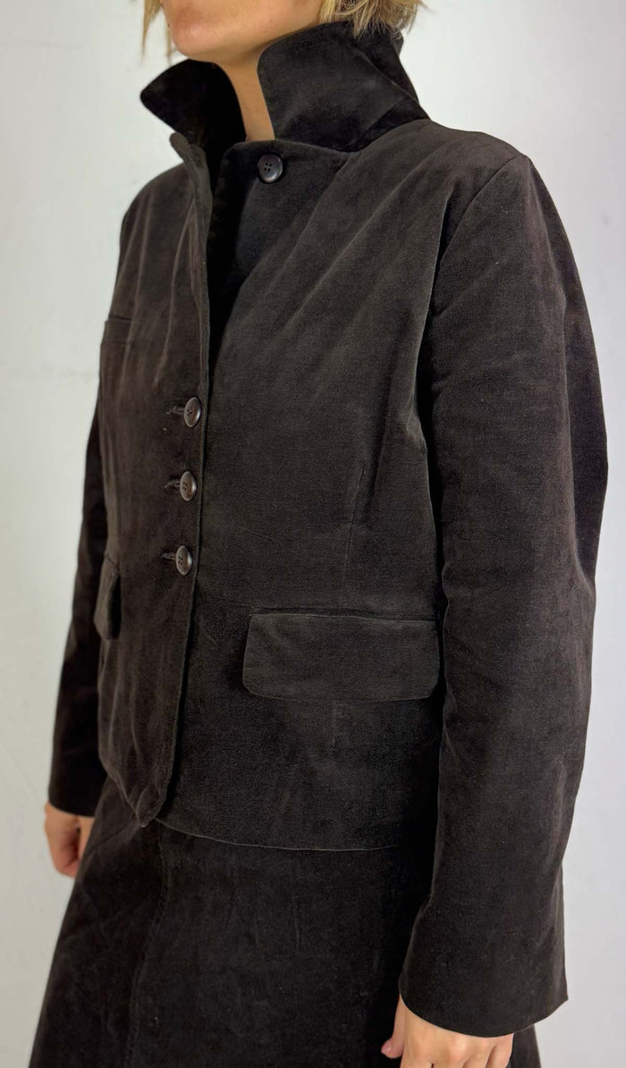 Les Filles Chocolate Velvet Jacket - V496