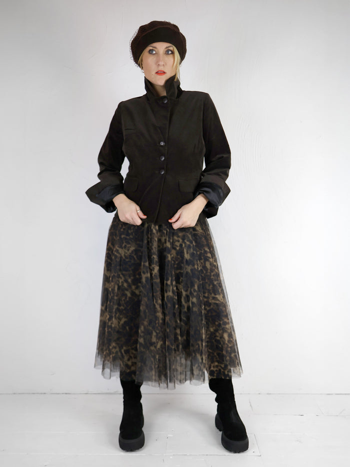 Les Filles Chocolate Velvet Jacket - V496