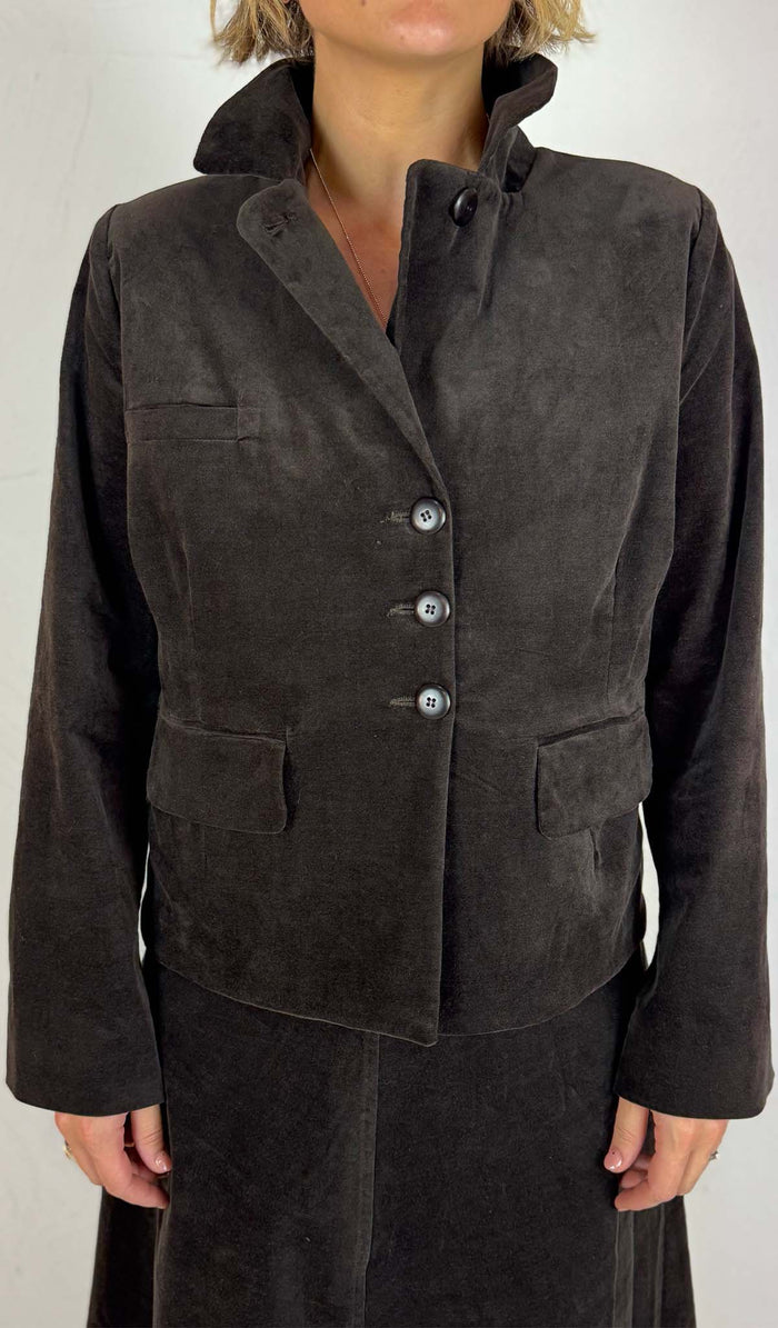 Les Filles Chocolate Velvet Jacket - V496