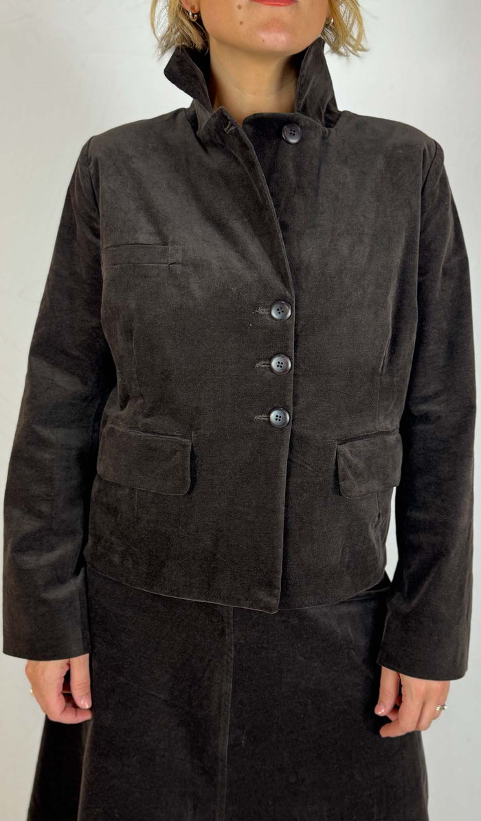 Les Filles Chocolate Velvet Jacket - V496