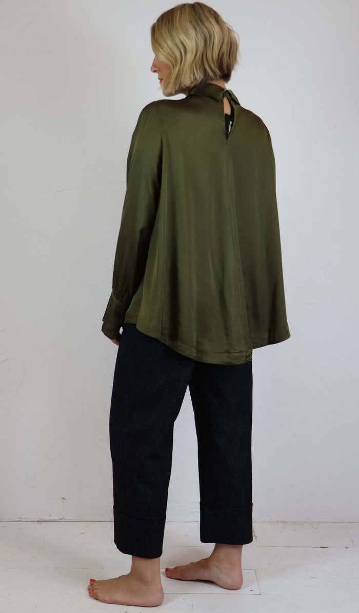 Les Filles D'Ailleurs Satin Blouse - 2 Colours - 845