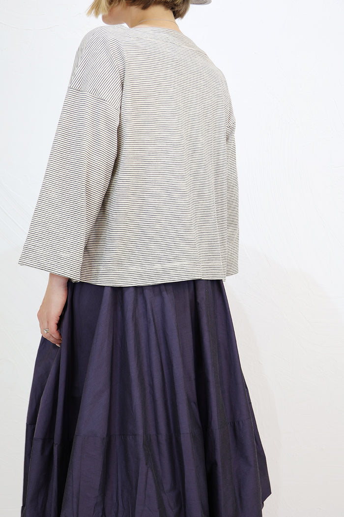 Les Filles Striped Jersey Top