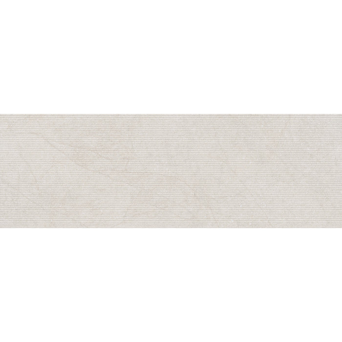 Likeness Cream Decor 30 x 90cm Matt Rectified White Body Wall Tile - 1.35sqm perbox