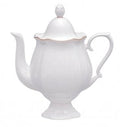 Lomonosov Imperial Porcelain Bone China Coffee Pot Natasha Golden Ribbon 21.3oz/630mll