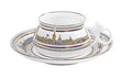 Lomonosov Imperial Porcelain Bone China Cup and Saucer Bilibina Neva Coast 6 oz/180ml