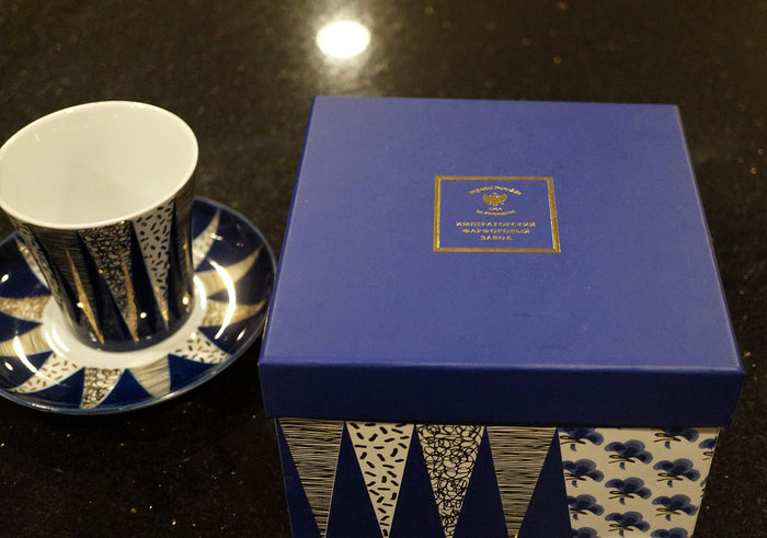 Lomonosov Mug with saucer 360 ml, Leningrad, Bells