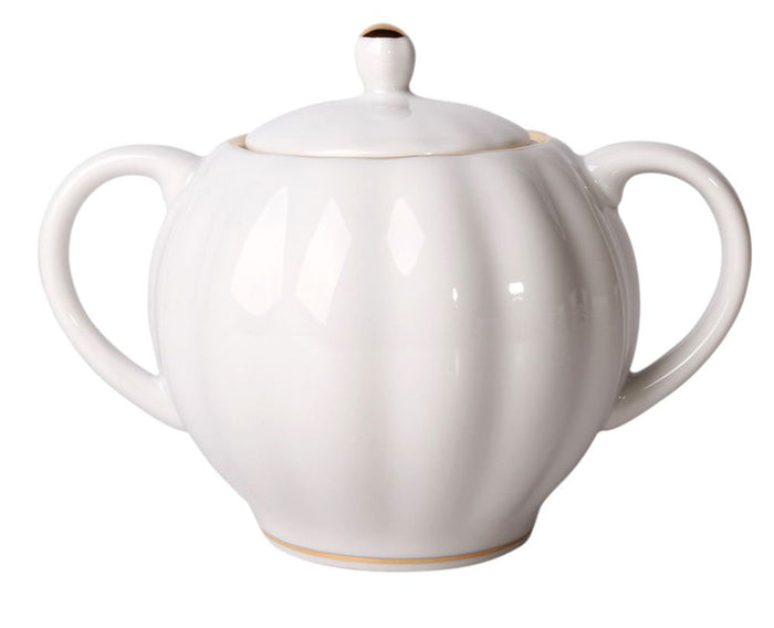 Lomonosov Porcelain 22 Karat Gold Tea Set 20 pc Heavenly White Wedding