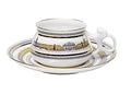 Lomonosov Porcelain Bone China Cup and Saucer Bilibina Neva Embankment 6.1 Ounces/180 Milliliter
