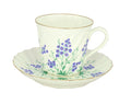 Lomonosov Porcelain Bone China Twist Tea/Coffee Cup and Saucer Brook 5.24 fl.oz/155ml