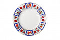 Lomonosov Porcelain Cake Dessert Plate Russian Lubok 7 Inches 180 mm Diameter