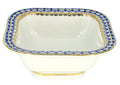 Lomonosov Porcelain Cobalt Net Cookie Jar Nut Bowl 1 serv. 5.75 ounces