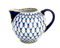 Lomonosov Porcelain Cobalt Net Creamer 22 Karat Gold