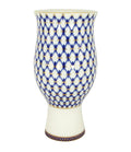 Lomonosov Porcelain Cobalt Net Decorative Vase Flower 22 Karat Gold