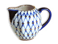 Lomonosov Porcelain Cobalt Net Small Creamer 2 3/4 Inch