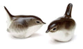 Lomonosov Porcelain Collectible Figurine Set 2 Wren Birds Family