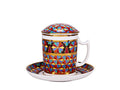 Lomonosov Porcelain Covered Herbal Steep Mug Gothic-1 12.8 oz