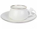 Lomonosov Porcelain Cup and Saucer Bilibina Golden Edge 6.1 fl.oz/180ml