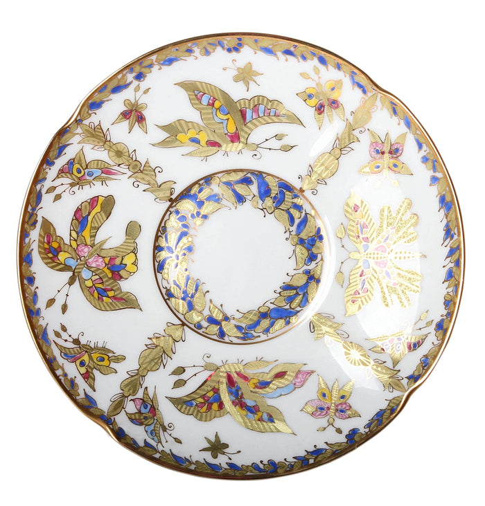 Lomonosov Porcelain Cup and Saucer Fantastic Butterflies Bone China 7.76 oz/220 ml