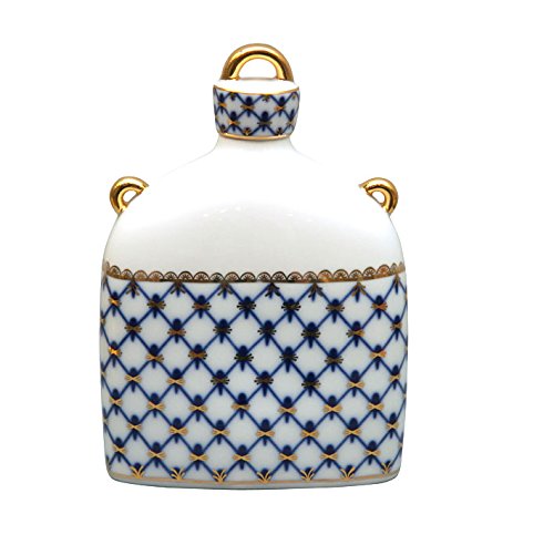 Lomonosov Porcelain Decanter Slavic Cobalt Net 22 oz/650 ml