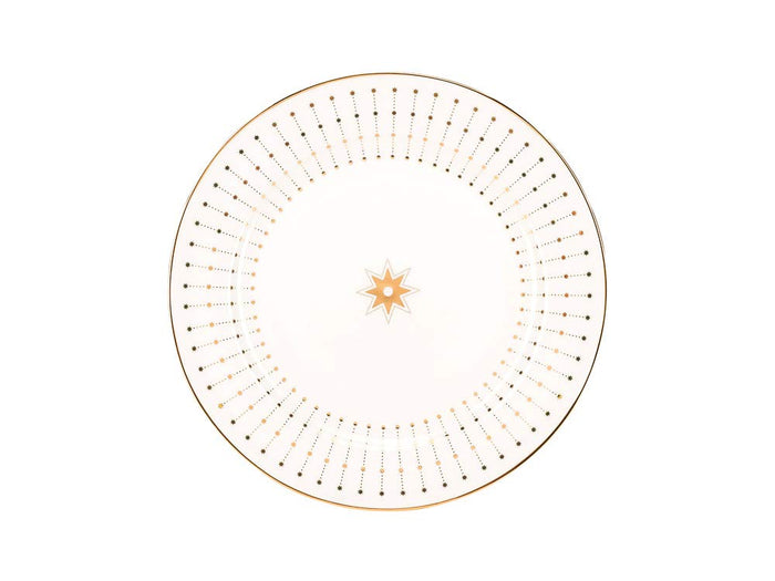 Lomonosov Porcelain Dinner Plate Azure Golden 7.9"/200 mm