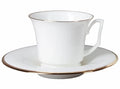 Lomonosov Porcelain Espresso Cup and Saucer Yulia Golden Ribbon 4.9 fl.oz/145 ml