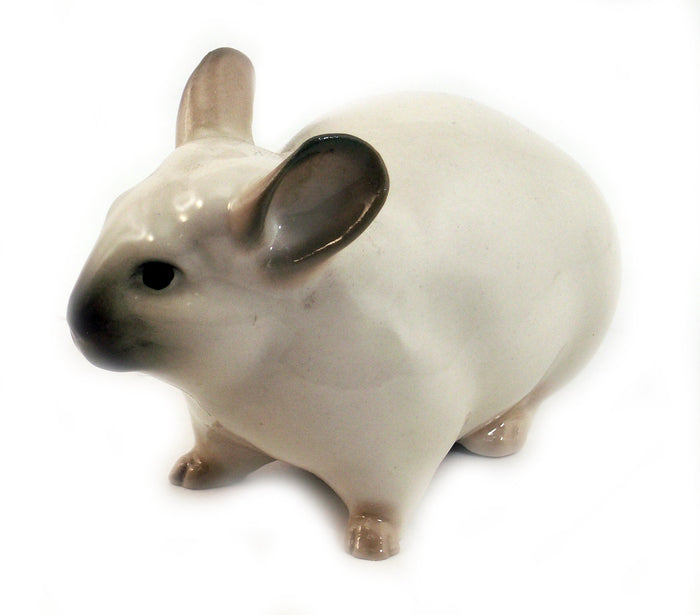Lomonosov Porcelain Figurine Gray Sweet Chinchilla