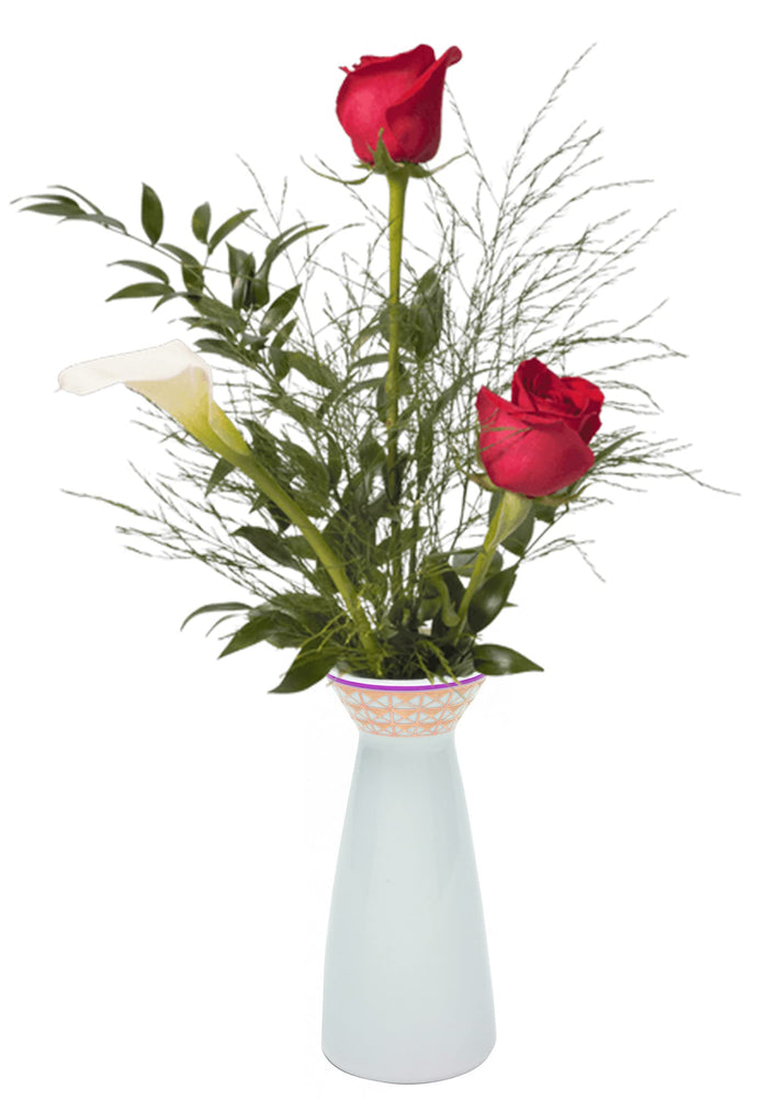 Lomonosov Porcelain Flower Vase Youth Moscow River