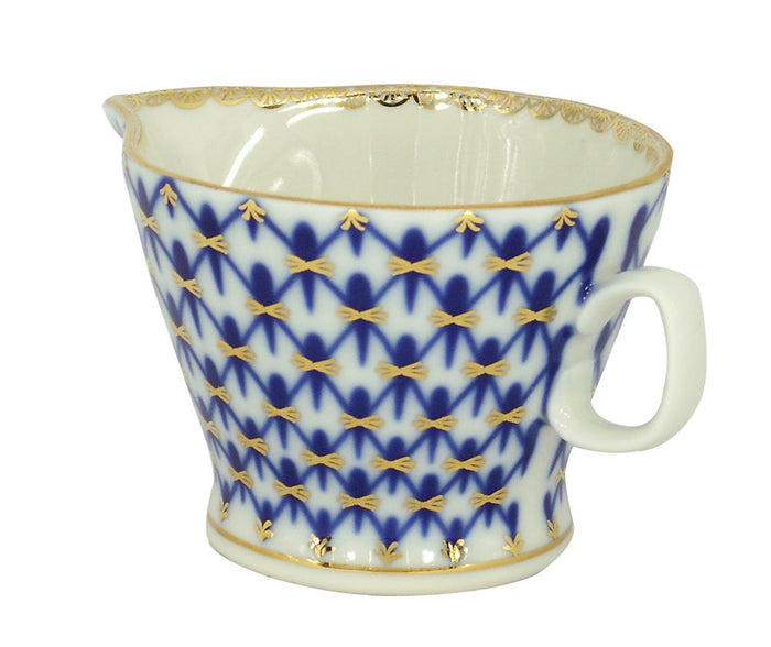 Lomonosov Porcelain Gravy Boat Youth Cobalt Net 5.1 fl.oz/150 ml