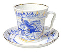 Lomonosov Porcelain Mug and Saucer Leningradskii TROIKA 12.2 fl.oz/360 ml
