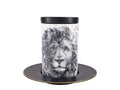 Lomonosov Porcelain Mug and Saucer Totem POLAR LION 13.2 fl.oz/390 ml