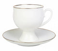 Lomonosov Porcelain Set Golden Ribbon Bone China Coffee Cup 5.4 oz/160 ml and Saucer